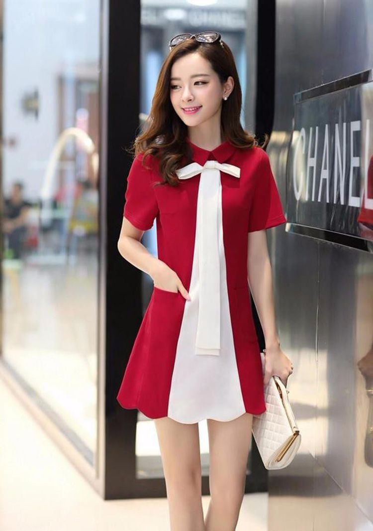 Áo đầm đồng phục công sở